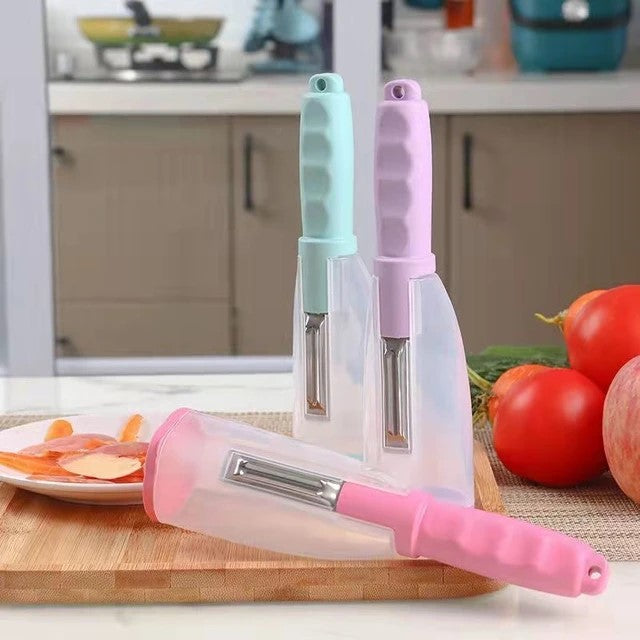 Légum'Easy™- Eplucheur Multifonctionnel avec Boîte de Rangement