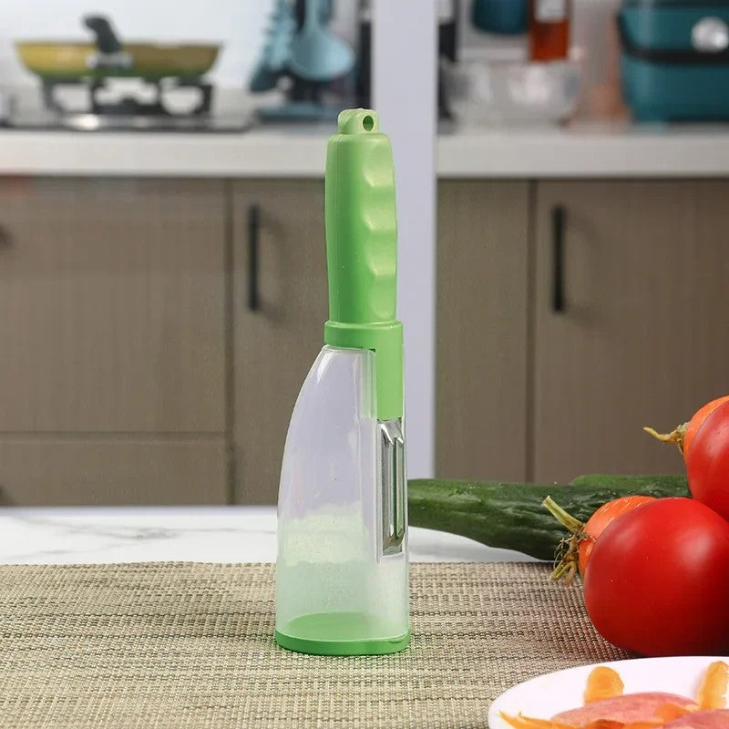 Légum'Easy™- Eplucheur Multifonctionnel avec Boîte de Rangement